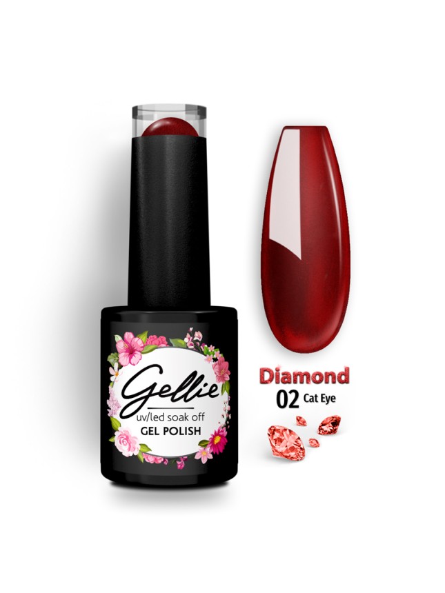 Gellie Ημιμόνιμο Βερνίκι Diamond Cat Eye 02