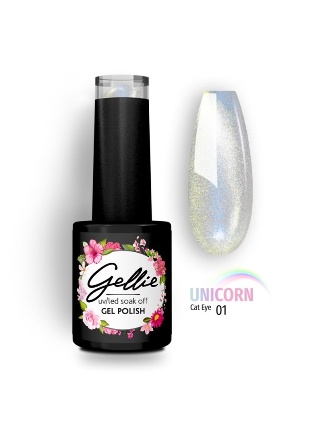 Gellie Ημιμόνιμο Βερνίκι Unicorn Cat Eye 01