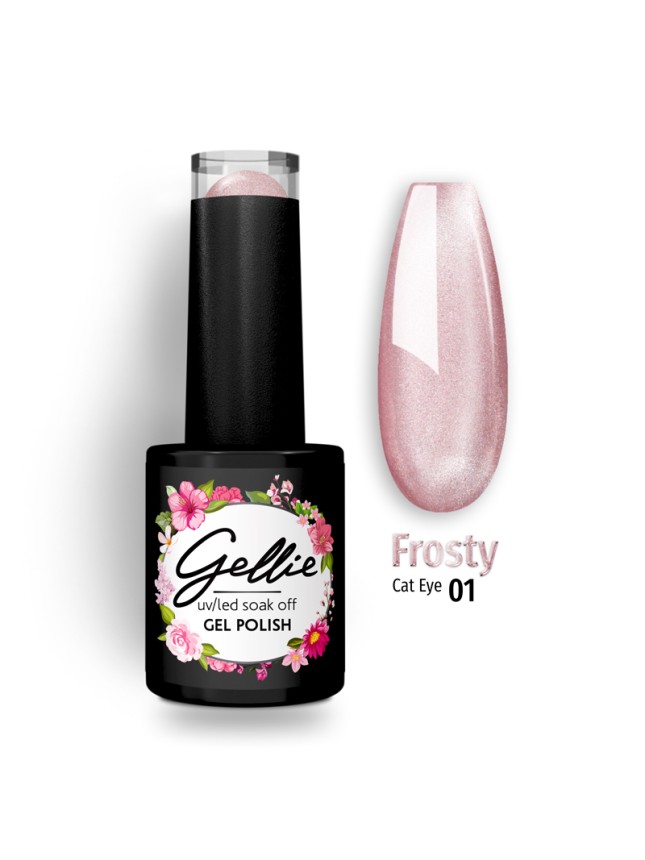 Gellie Ημιμόνιμο Βερνίκι Frosty Cat Eye 01