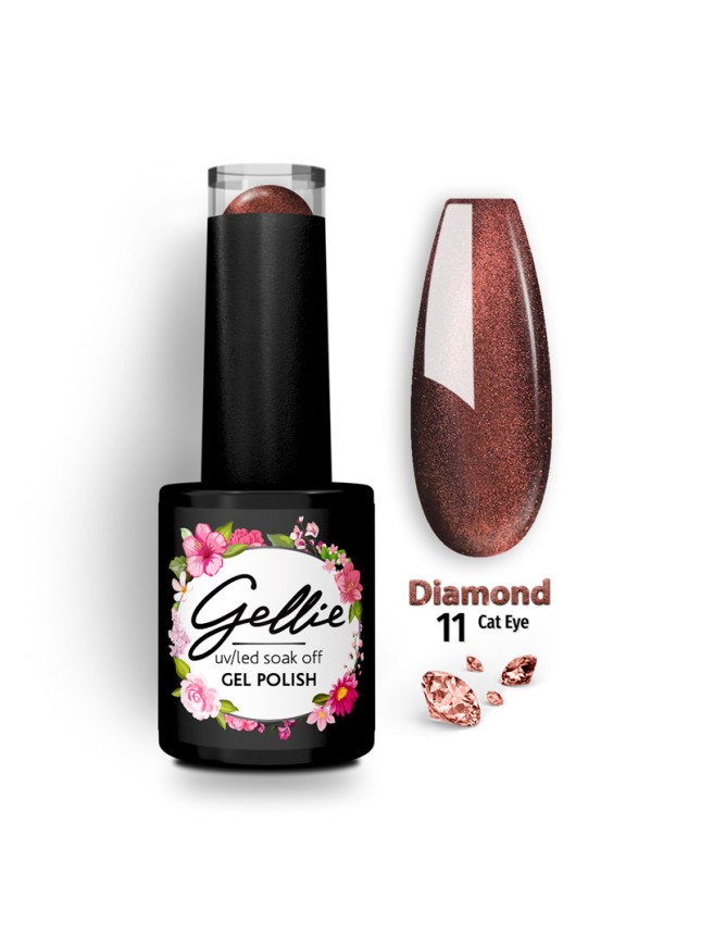 Gellie Ημιμόνιμο Βερνίκι Diamond Cat Eye 11