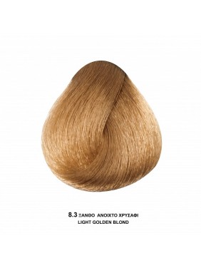 Bioshev Hair Color Cream 8,3 Ξανθό Ανοιχτό Χρυσαφί