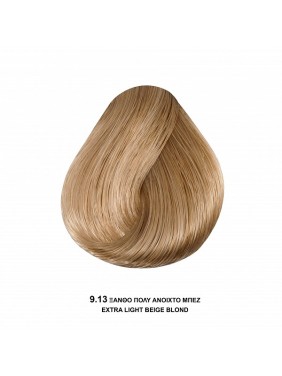 Bioshev Hair Color Cream 9,13 Ξανθό Έντονο Πολύ Ανοιχτό Μπεζ