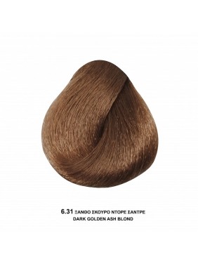 Bioshev Hair Color Cream 6,31 Ξανθό Σκούρο Ντορε Σαντρέ