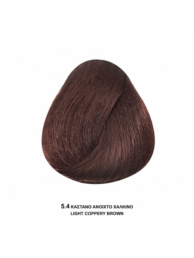 Bioshev Hair Color Cream 5,40 Καστανό Ανοιχτό Χάλκινο