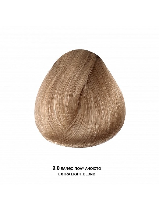 Bioshev Hair Color Cream 9,0 Ξανθό Έντονο Πολύ Ανοιχτό