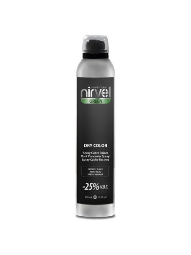 Nirvel Dry Color Black 300ml Ξηρή βαφή σε σπρέυ