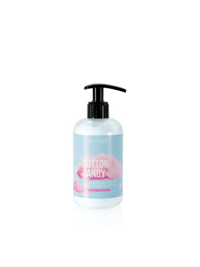 Quickgel Ηand & Body Cream - Cotton Candy 300ml