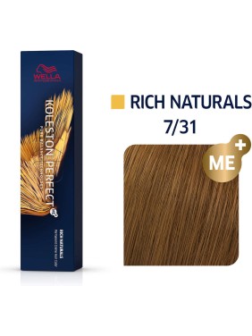 Wella Koleston Perfect Me+ Rich Naturals 7/31 Ξανθό Χρυσό Σαντρέ 60ml