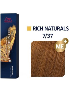 Wella Koleston Perfect Me+ Rich Naturals 7/37 Ξανθό Χρυσό Καφέ 60ml