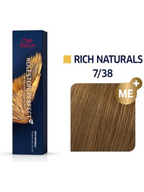 Wella Koleston Perfect Me+ Rich Naturals 7/38 Ξανθό Χρυσό Περλέ 60ml