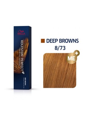Wella Koleston Perfect Me+ Deep Browns 8/73 Ξανθό Ανοιχτό Καφέ Χρυσό 60ml