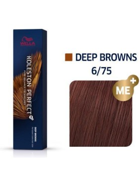 Wella Koleston Perfect Me+ Deep Browns 6/75 Ξανθό Σκούρο Καφέ Μαονί 60ml
