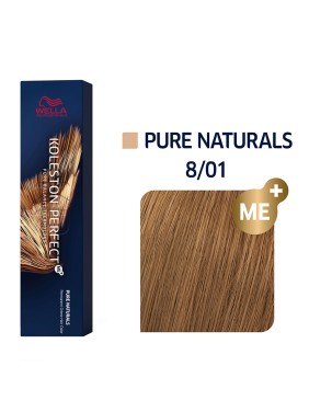 Wella Koleston Perfect Me+ Pure Naturals 8/01 Ξανθό Ανοιχτό Φυσικό Σαντρέ 60ml