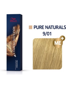 Wella Koleston Perfect Me+ Pure Naturals 9/01 Ξανθό Πολύ Ανοιχτό Φυσικό Σαντρέ 60ml