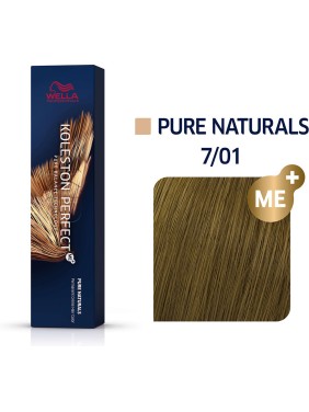 Wella Koleston Perfect Me+ Pure Naturals 7/01 Ξανθό Φυσικό Σαντρέ 60ml