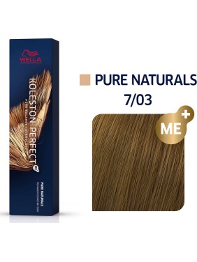 Wella Koleston Perfect Me+ Pure Naturals 7/03 Ξανθό Φυσικό Χρυσό 60ml