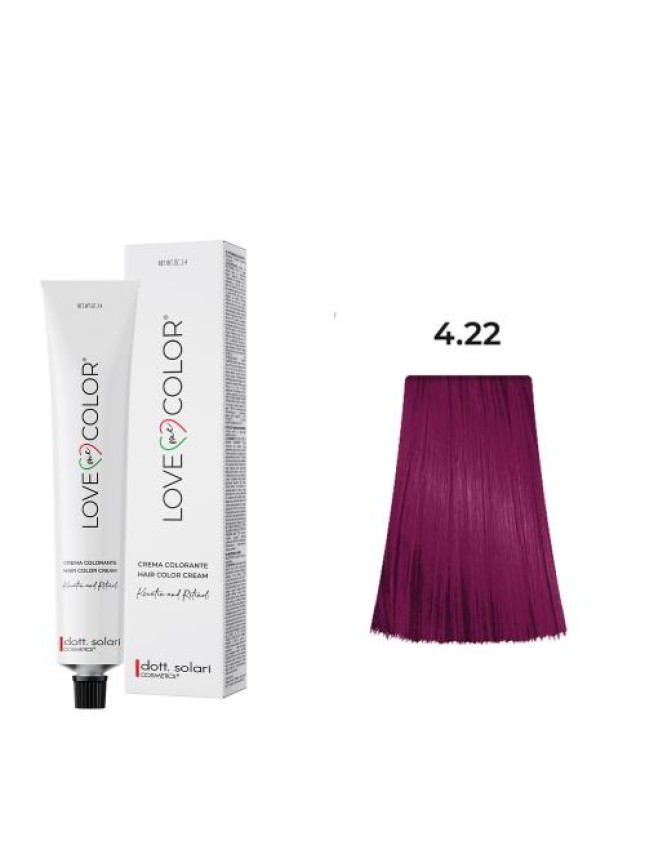 dott.Solari Love Me Color Βαφή μαλλιών 4.22 Καστανό Ιριζέ Έντονο - 100ml