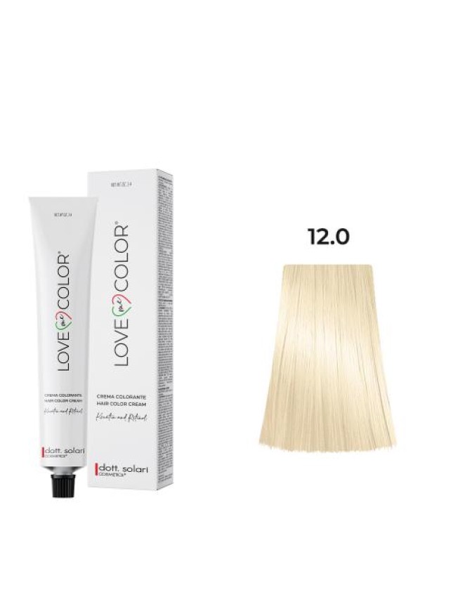 dott.Solari Love Me Color Βαφή μαλλιών 12.0 Υπεξανθιστικό - 100ml 