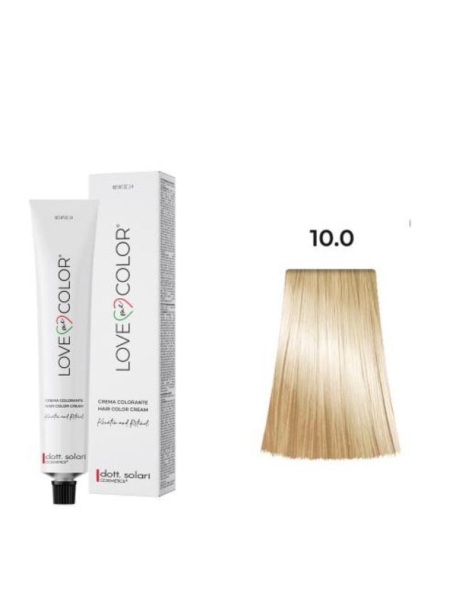 dott.Solari Love Me Color Βαφή μαλλιών 10.0 Κατάξανθο Πλατινέ - 100ml 