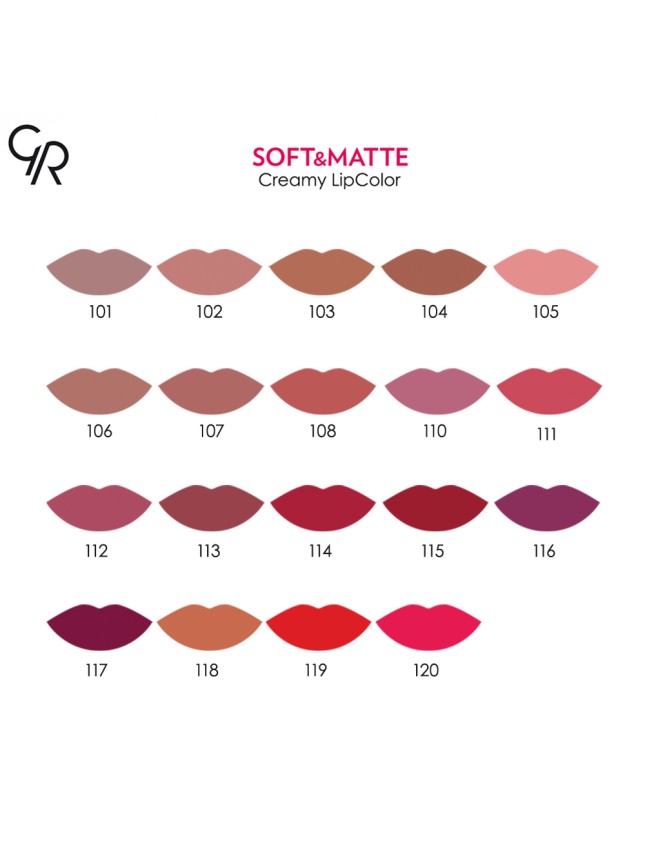 Golden Rose Soft & Matte Creamy LipColor No 109