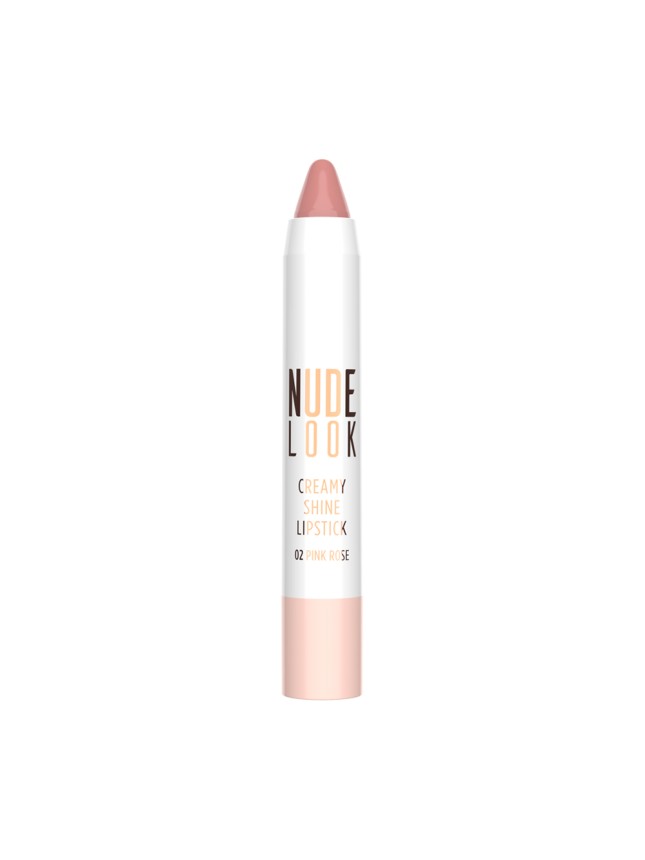 Golden Rose Nude Look Creamy Shine Lipstick 02 Pink Rose 