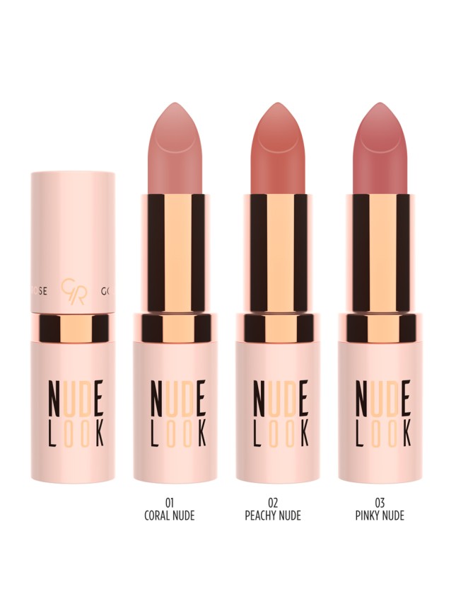 Golden Rose Nude Look Perfect Matte Lipstick 02 Peachy Nude