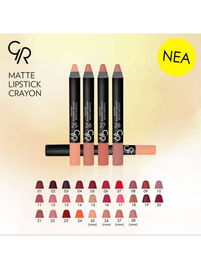 Golden Rose Matte Lipstick Crayon 07