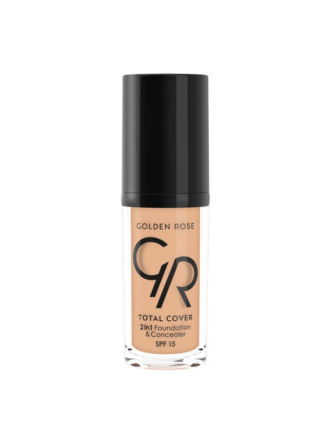 Golden Rose Total Cover 2in1 Foundation & Concealer 12 Light Beige