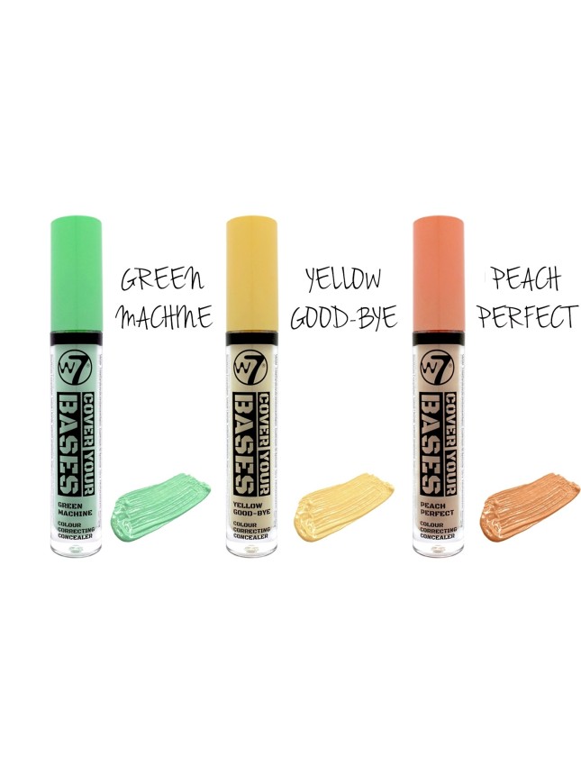 W7 COVER YOUR BASES COLOUR CORRECTING CONCEALER – PEACH PERFECT