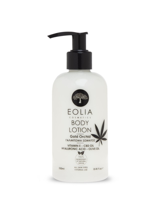 Eolia Body Lotion με Κάνναβη & Υαλουρονικό Χρυσή Ορχιδέα 250ml