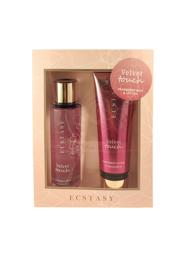 Ecstasy Σετ Δώρου - Velvet Touch Body Cream 236ml + Body Mist 250ml