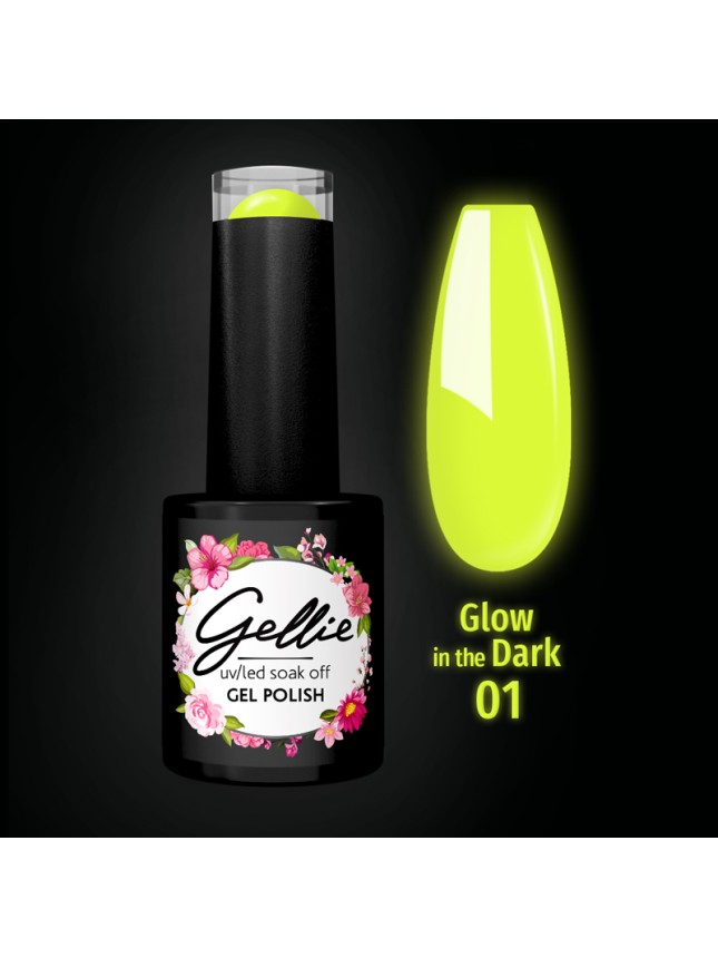 Gellie Ημιμόνιμο Βερνίκι Glow In The Dark 01