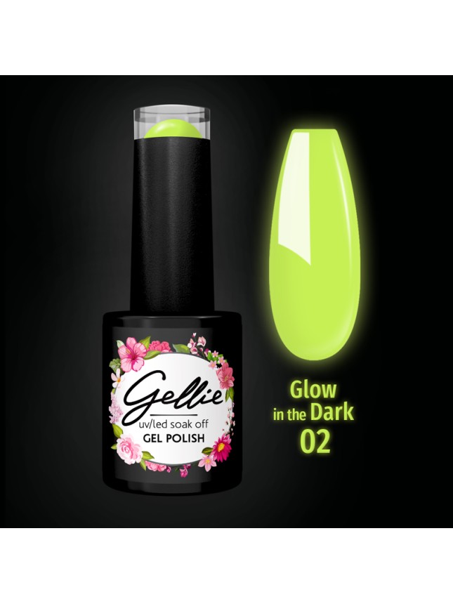 Gellie Ημιμόνιμο Βερνίκι Glow In The Dark 02