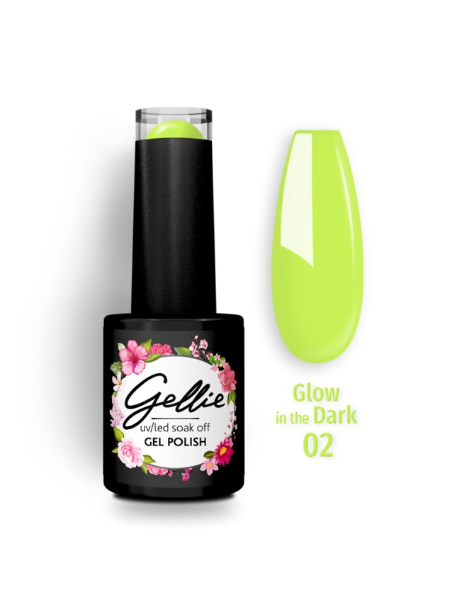 Gellie Ημιμόνιμο Βερνίκι Glow In The Dark 02