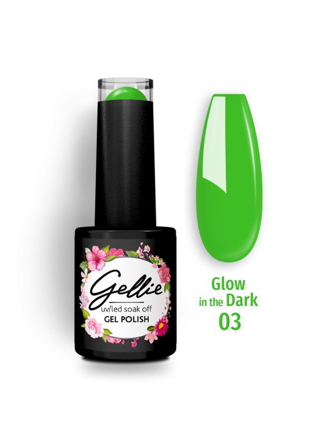 Gellie Ημιμόνιμο Βερνίκι Glow In The Dark 03