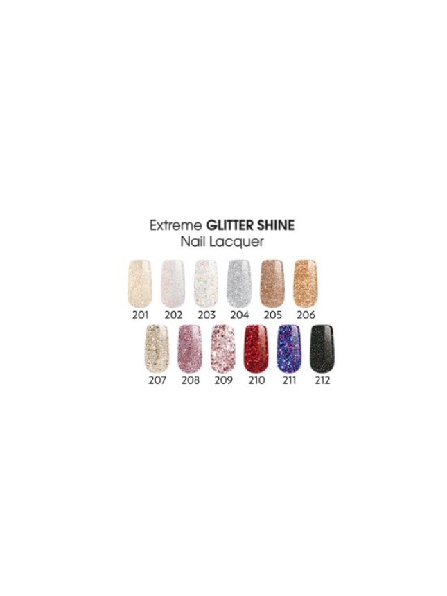 Golden Rose Extreme Glitter Gel Shine Nail Color 201