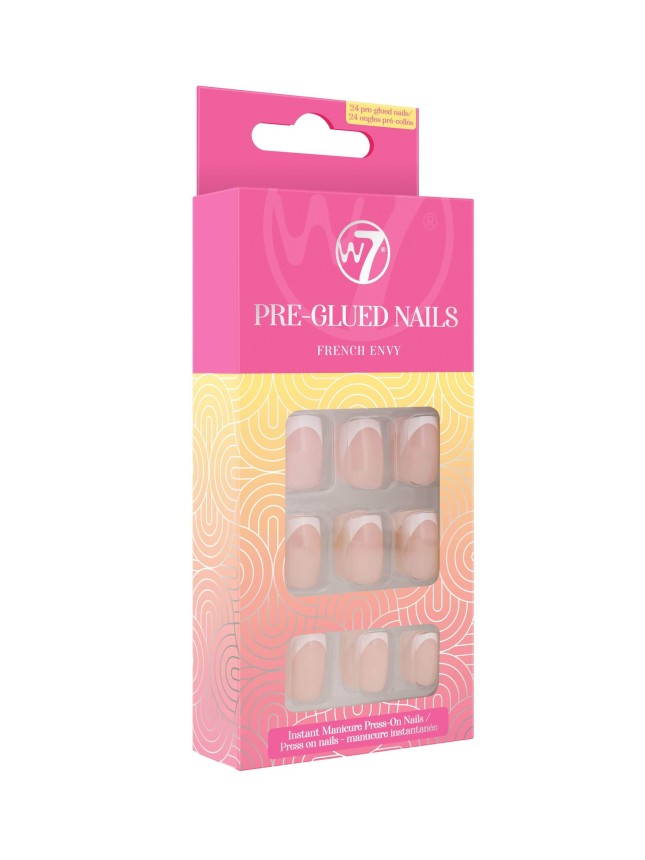 W7 PRE GLUED PRESS ON NAILS FRENCH ENVY