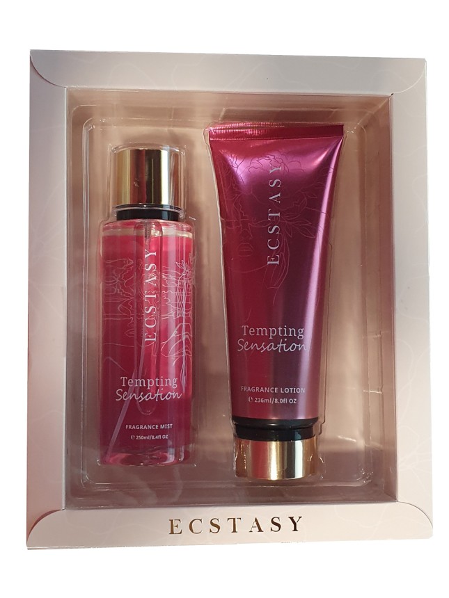 Ecstasy Gift Set Tempting Sensation Body Cream 236ml And Body Mist 250ml