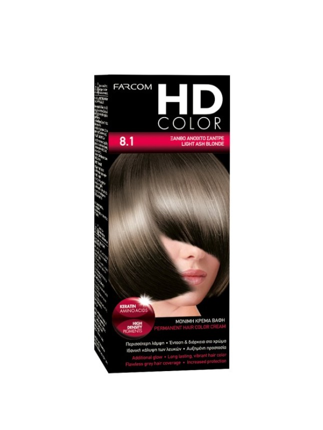 Farcom HD Color 8.1 Light Ash Blonde 60ml