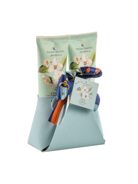 PrimoBagno Cosmetic Bag Jasmine & Gardenia With Fouland, Body Lotion & Shower Gel