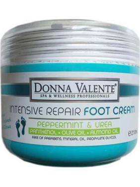 Donna Valente Intensive Repair Ενυδατική Κρέμα Ανάπλασης Ποδιών με Ουρία 210ml