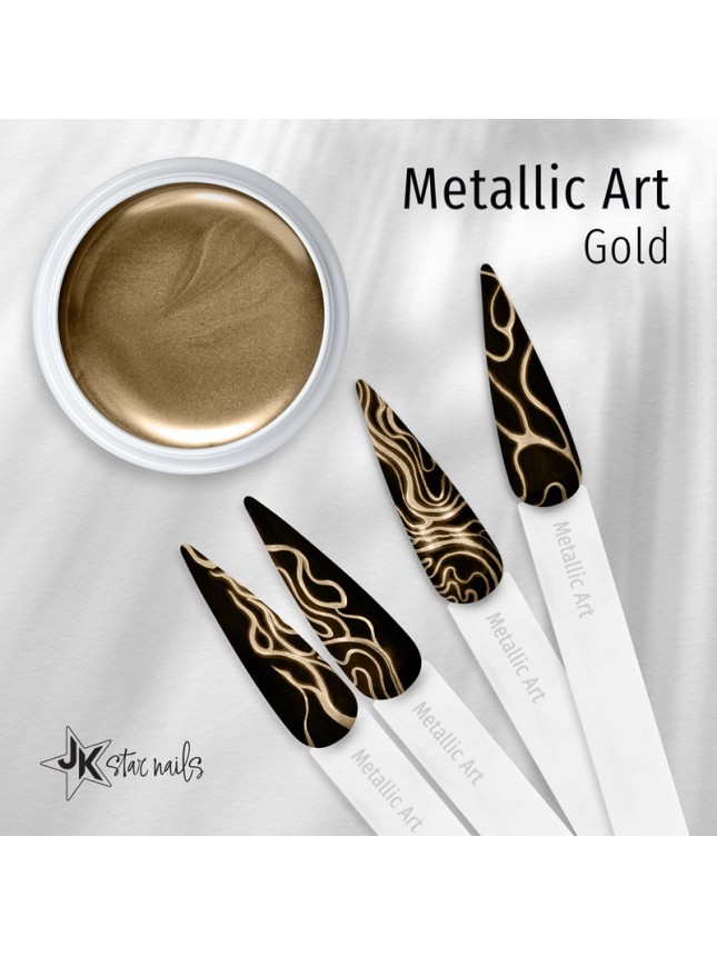 Gellie Metallic Art Gel Gold 18ml