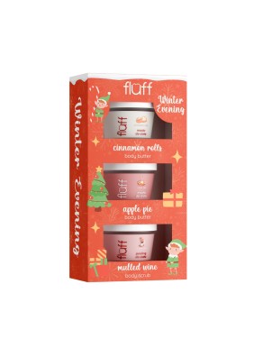 Fluff Chritmas Body Care Set Winter Evening 3pcs