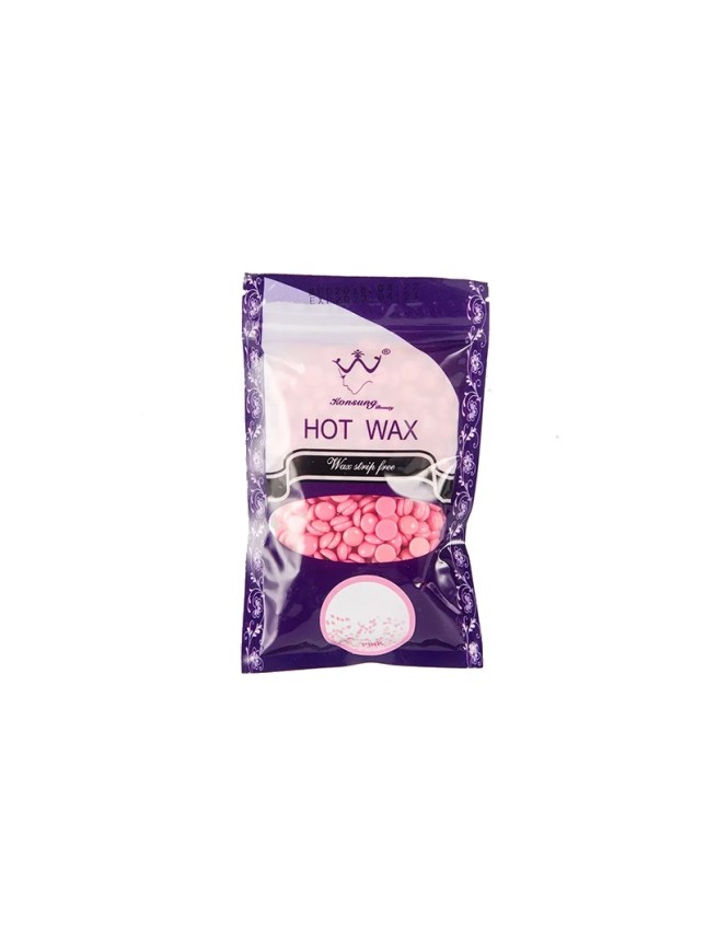 Konsung Beauty Hot Wax Κερί Σταγόνες σε Σακουλάκι Ροζ 500gr