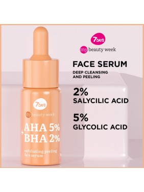 7Days My Beauty Week AHA 5% + BHA 2% Exfoliating Peeling Face Serum 20ml