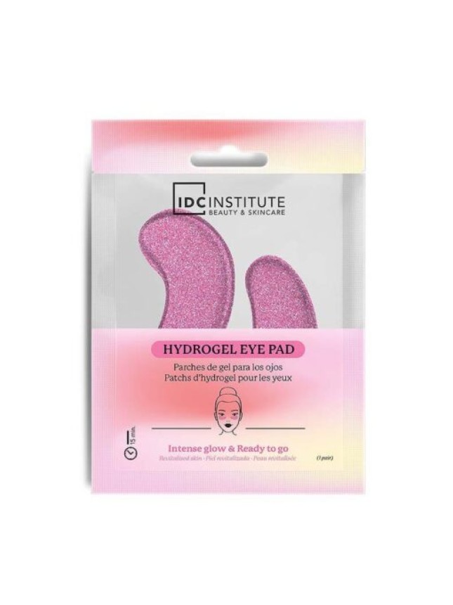 IDC Institute Glitter Hydrogel Eye Patches Επιθέματα Τζελ για τα Μάτια Με Γκλίτερ 1Pair 6gr Ροζ