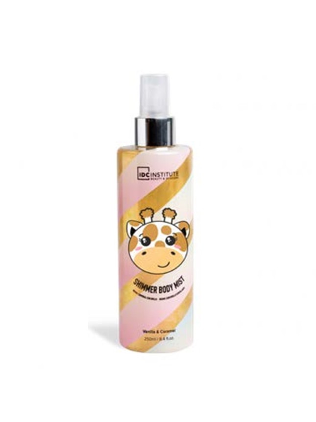 IDC Institute Giraffe Shimmer Body Mist Spray Vanilla & Caramel 250ml