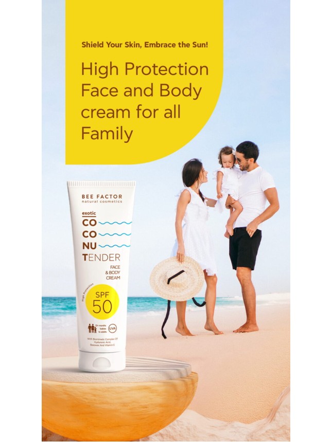 Bee Factor Αντηλιακή Κρέμα Spf50 Προσώπου & Σώματος 150ml (Κατάλληλο απο 12 μηνών)